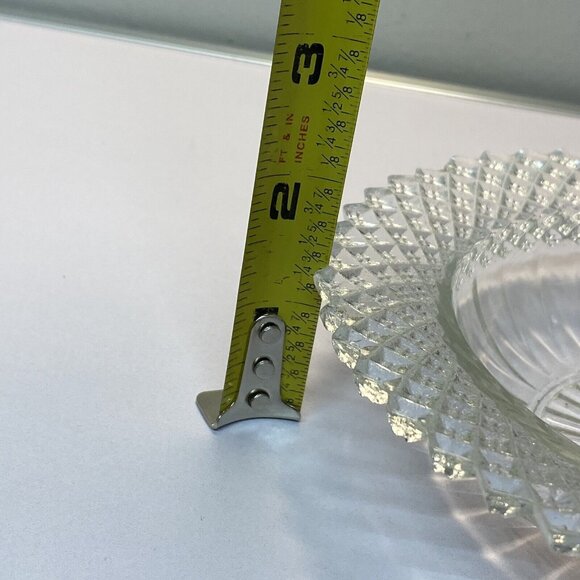 Anchor Hocking Miss America Clear Glass Bowl With Diamond & Starburst Pattern - Picture 8 of 8